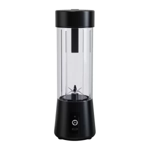 TINANA Portable Blender, 400 ml Personal Size Blender, Household Fruit Mixer for Shakes and Smoothies, USB Rechargeable with 6 Blade Mini Juicer Cup, Ideal for Travel, Home and Office-Black