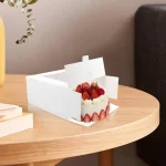 TINANA Cake Box with Window 24 PCS, 10x10x5 Inches White Bakery Boxes for Cake, Pastries, Pie, Chocolates, Cookies, for Birthday Party, Wedding, Valentine's Day