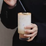 TINANA Glass Cups: Drinking Glasses Set of 6, Cocktail Glasses, Vintage Glassware, Whiskey Glasses, Coffee Bar Accessories, Iced Coffee Cups for Cute Gifts