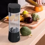 TINANA Portable Blender, 400 ml Personal Size Blender, Household Fruit Mixer for Shakes and Smoothies, USB Rechargeable with 6 Blade Mini Juicer Cup, Ideal for Travel, Home and Office-Black