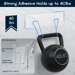 AKTECKE Shower Caddy Adhesive Replacement, No Drilling Transparent Adhesive Wall Hooks