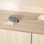 Microfiber Duster for Cleaning Fan, High Ceiling, Blinds, Furniture, Cars , 9PCS Extendable Feather Duster 30 to 100 Inches, Reusable Bendable Washable