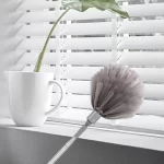 Microfiber Duster for Cleaning Fan, High Ceiling, Blinds, Furniture, Cars , 9PCS Extendable Feather Duster 30 to 100 Inches, Reusable Bendable Washable